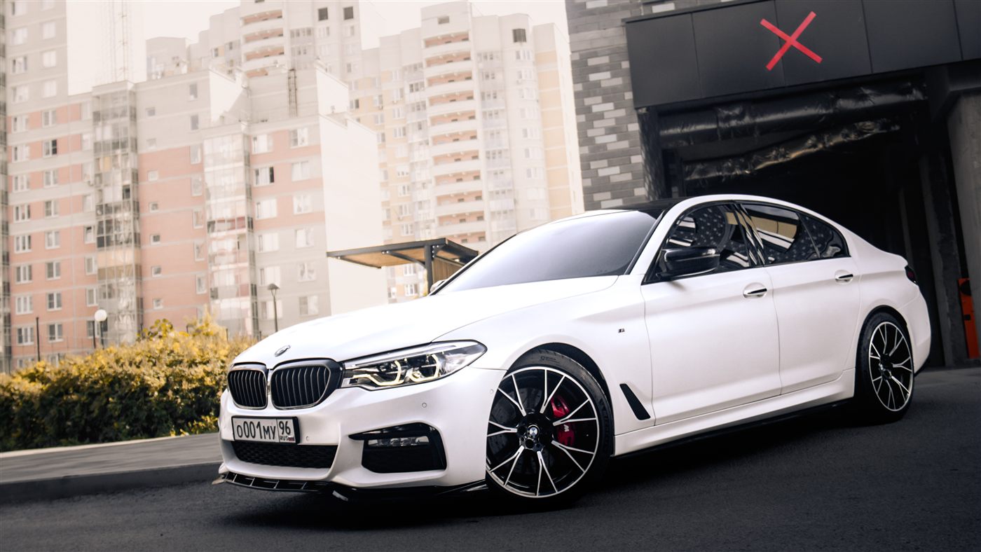 BMW общий вид после цветной полиуретановой плёнки